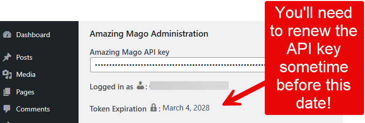 generate-api-key confirm key